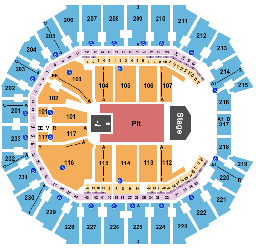 Spectrum Center Tyler, The Creator Seating Chart